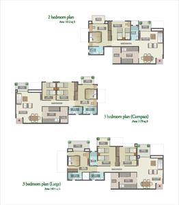 Image of 1409 Sq.ft 3 BHK Apartment / Flat for sale in Tata Inora Park, Handewadi, Pune for Rs. 7900000