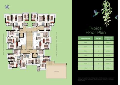 Image of 732 Sq.ft 2 BHK Apartment / Flat for sale in Romell Allure, Borivali East, Mumbai for Rs. 18500000