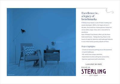 Image of 1140 Sq.ft 2 BHK Apartment / Flat for sale in K Raheja Sterling Tower 4, Mohammed Wadi, Pune for Rs. 8600000