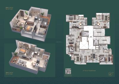 Image of 680 Sq.ft 1 BHK Apartment / Flat for sale in 147 Green, Ulwe, Navi Mumbai for Rs. 6700000
