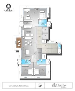Image of 5400 Sq.ft 8 BHK Apartment / Flat for sale in S Raheja Natraj, Khar West, Mumbai for Rs. 340000000