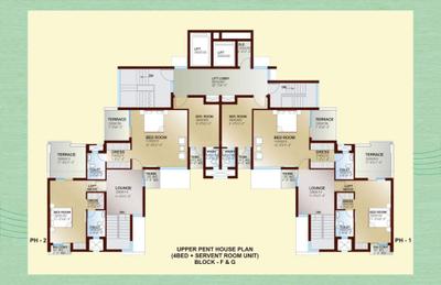Image of 2175 Sq.ft 4 BHK Apartment / Flat for sale in Ansal Celebrity Greens, Sushant Golf City, Lucknow for Rs. 14000000