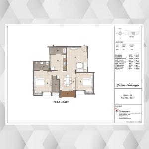 Image of 1099 Sq.ft 2 BHK Apartment / Flat for sale in Jain Advaya, Porur, Chennai for Rs. 6803000