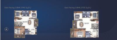 Image of 1744 Sq.ft 3 BHK Apartment / Flat for sale in Abhee Kings Court, Sarjapur, Bengaluru for Rs. 16100000