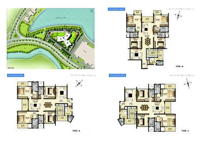 Image of 3325 Sq.ft 4 BHK Apartment / Flat for sale in Sobha Lake Edge, Puzhakkal, Thrissur for Rs. 52500000