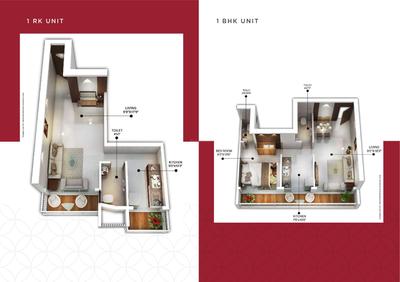 Image of 725 Sq.ft 1 BHK Apartment / Flat for sale in Vishrut Dresden by Vishrut Constructions, Ulwe, Navi Mumbai for Rs. 6500000
