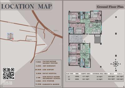 Image of 754 Sq.ft 2 BHK Apartment / Flat for sale in Shivaay Alo Enclave, Jyotikuchi, Guwahati for Rs. 3416000