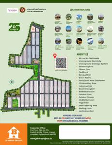 Image of 1800 Sq.ft Residential Plot / Land for sale in Jb Pristine City Phase III, Vikarabad Town, Vikarabad for Rs. 2800000