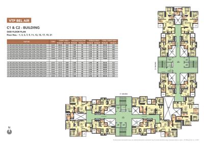 Image of 810 Sq.ft 2 BHK Apartment / Flat for sale in VTP Belair C Building, Mahalunge, Pune for Rs. 7200000