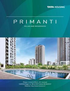 TATA Primanti Villa Brochure 1