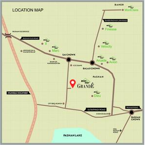 Image of 1500 Sq.ft 3 BHK Apartment / Flat for sale in Mont Vert Grande Plot 4 Bldg D, Pashan, Pune for Rs. 17000000