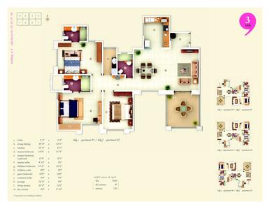 Image of 1420 Sq.ft 3 BHK Apartment / Flat for sale in Kasturi Apostrophe 2, Wakad, Pune for Rs. 16500000