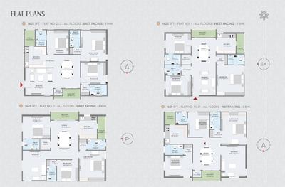 Image of 1020 Sq.ft 2 BHK Apartment / Flat for sale in Akruthi Srivatsa, Mallampet, Sangareddy for Rs. 7300000