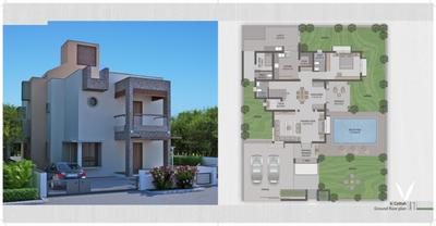 Image of 1700 Sq.ft 3.5 BHK Villa for sale in India Greenland the Eco Village, Makrampur, Kolkata for Rs. 6800000