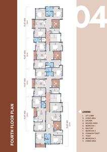 Image of 1121 Sq.ft 3 BHK Apartment / Flat for sale in The Urban, Madhyamgram, Kolkata for Rs. 7100000