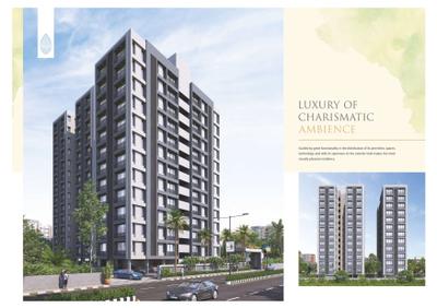 Image of 890 Sq.ft 3 BHK Apartment / Flat for sale in Aagam Heights Lotus, Bhimrad, Surat for Rs. 8100000