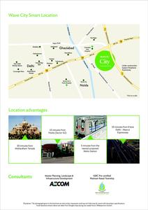 Image of 1850 Sq.ft 3.5 BHK Builder Floor for sale in Wave Floors, Wave City, Ghaziabad for Rs. 9350000