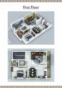 Image of 2571 Sq.ft 3 BHK Villa for sale in Vijay Raja Navarathna, Neelankarai, Chennai for Rs. 36500000
