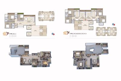Image of 1745 Sq.ft 3 BHK Apartment / Flat for sale in Satvat Orchid Fantasia, Sima Nagar, Surat for Rs. 5933000