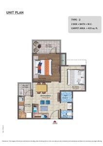 Image of 1150 Sq.ft 3 BHK Apartment / Flat for sale in Landcraft Metrohomes Phase 3, Muradnagar, Ghaziabad for Rs. 6320000