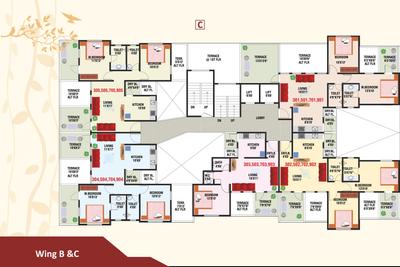 Image of 1030 Sq.ft 2 BHK Apartment / Flat for sale in Kohinoor Ambrosia, Hadapsar, Pune for Rs. 5700000