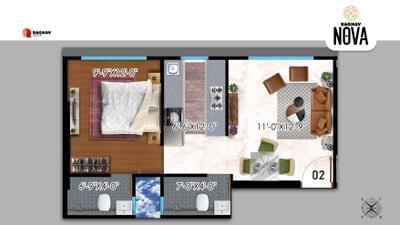 Image of 450 Sq.ft 1 BHK Apartment / Flat for sale in Vaidehi Raghav Nova, Kurla East, Mumbai for Rs. 9700000