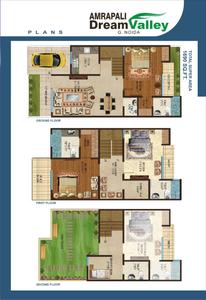 Image of 920 Sq.ft 2.5 BHK Apartment / Flat for sale in Amrapali Dream Valley, Noida Extension, Greater Noida for Rs. 6700000