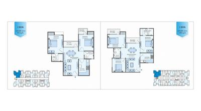 Image of 1200 Sq.ft 3 BHK Apartment / Flat for sale in SSG Shankra Residency, Bagru Khurd, Jaipur for Rs. 2000000