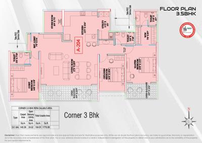 Image of 2450 Sq.ft 4.5 BHK Apartment / Flat for sale in Legacy The Statement, Rahatani, Pune for Rs. 33000000