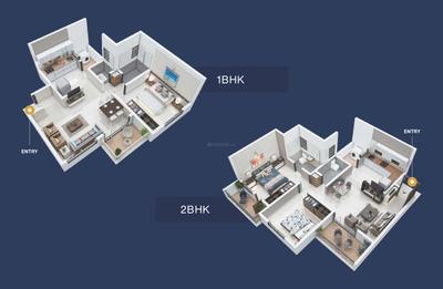 Image of 950 Sq.ft 2 BHK Apartment / Flat for sale in RR Akshay Vrindavan, Charholi Budruk, Pune for Rs. 6500000