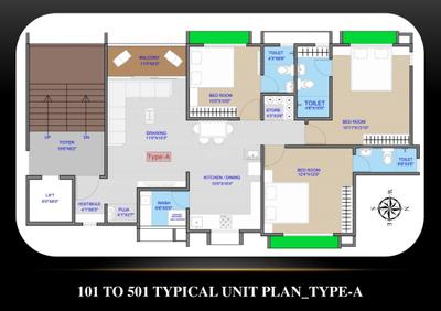 Image of 1400 Sq.ft 3 BHK Apartment / Flat for sale in Birva Devas 2, Ambawadi, Ahmedabad for Rs. 15200000
