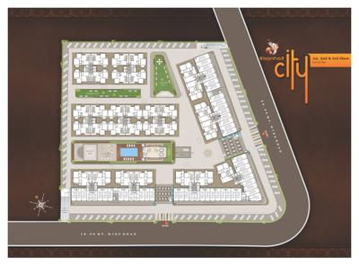 Image of 1550 Sq.ft 3 BHK Apartment / Flat for sale in Kanha City, Sayajipura, Vadodara for Rs. 3775000