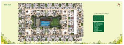 Image of 1423 Sq.ft 2 BHK Apartment / Flat for sale in Casagrand Aldea, Karapakkam, Chennai for Rs. 12500000