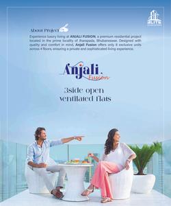 Image of 1200 Sq.ft 3 BHK Apartment / Flat for sale in Elite Anjali Fusion, Jharapada, Bhubaneswar for Rs. 10500000