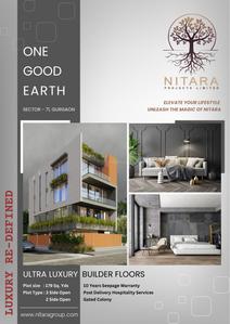 Image of 1700 Sq.ft 3 BHK Builder Floor for sale in Nitara One Good Earth, Sector 71, Gurgaon for Rs. 20500000