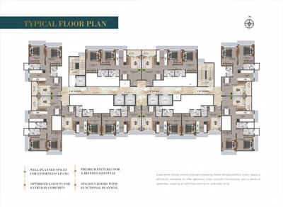 Image of 1057 Sq.ft 2 BHK Apartment / Flat for sale in Shree Nidhi Heaven, Mira Road East, Mira Bhayandar for Rs. 10400000