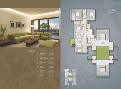 Image of 2700 Sq.ft 3 BHK Penthouse for sale in Ratnaakar Caledonia, Jodhpur, Ahmedabad for Rs. 30000000