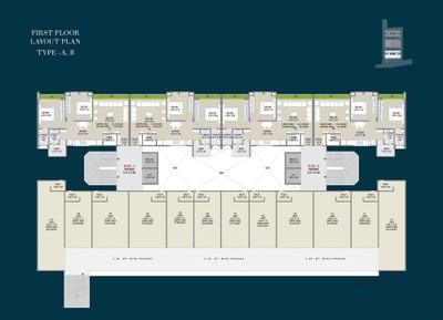 Image of 1250 Sq.ft 2 BHK Apartment / Flat for sale in J B Venezia Skyz, Tavra, Bharuch for Rs. 4500000
