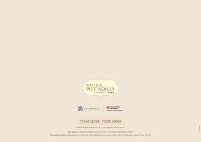Image of 1072 Sq.ft 2 BHK Apartment / Flat for sale in Arun Anika Piccadilly Phase 3, Punawale, Pune for Rs. 7700000