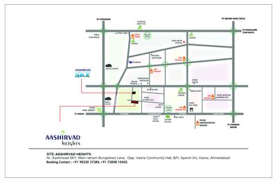Image of 1180 Sq.ft 2 BHK Apartment / Flat for sale in Rajvi Aashirvad Heights, Vasna, Ahmedabad for Rs. 6900000