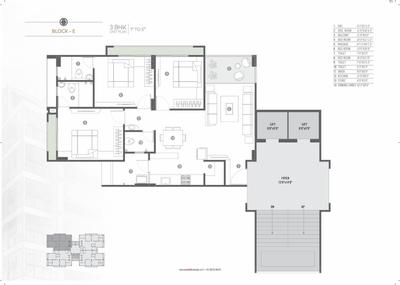 Image of 1500 Sq.ft 3 BHK Apartment / Flat for sale in Skylon, Chanakyapuri, Ahmedabad for Rs. 18400000