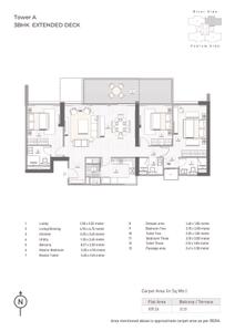 Image of 2484 Sq.ft 4 BHK Apartment / Flat for sale in Kasturi The Balmoral Riverside Tower B Phase III, Balewadi, Pune for Rs. 37600000