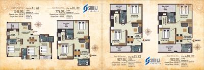 Image of 1200 Sq.ft 3 BHK Apartment / Flat for sale in Suraj Paradise, Harhua, Varanasi for Rs. 8112000