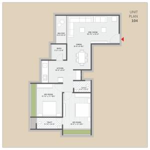 Image of 700 Sq.ft 2 BHK Apartment / Flat for sale in Shashwat Elegance, Sabarmati, Ahmedabad for Rs. 7000000