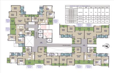 Image of 950 Sq.ft 2 BHK Apartment / Flat for sale in Lifestyle Royal Oak B1B2 A1 A2A3, Wakad, Pune for Rs. 7200000