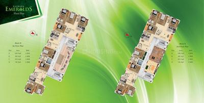 Image of 1500 Sq.ft 3 BHK Apartment / Flat for sale in Rajwada Emeralds, Narendrapur, Kolkata for Rs. 7500000