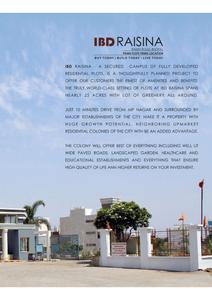 Image of 840 Sq.ft Residential Plot / Land for sale in IBD Raisina, Khajuri Kalan, Bhopal for Rs. 4400000