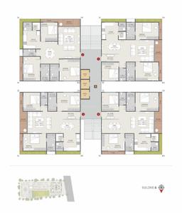 Image of 2400 Sq.ft 3 BHK Apartment / Flat for sale in Milestone Niyaara, Bhimrad, Surat for Rs. 17100000