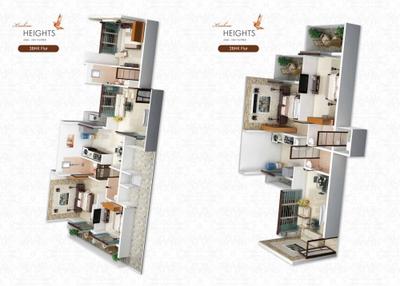 Image of 1629 Sq.ft 3 BHK Apartment / Flat for sale in Radhe Krishna Heights, Ulwe, Navi Mumbai for Rs. 18500000