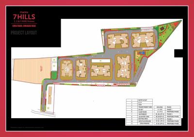 Image of 800 Sq.ft 3 BHK Apartment / Flat for sale in Mantra 7 Hills, Kirkatwadi, Pune for Rs. 5600000